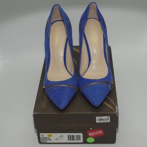 Enzo Angiolini Pop Culture Blue Suede Pumps 10M